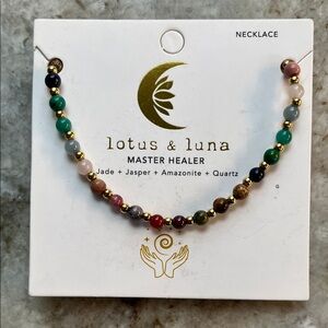 Lotus & Luna Master Healer Multi stone Beaded Necklace